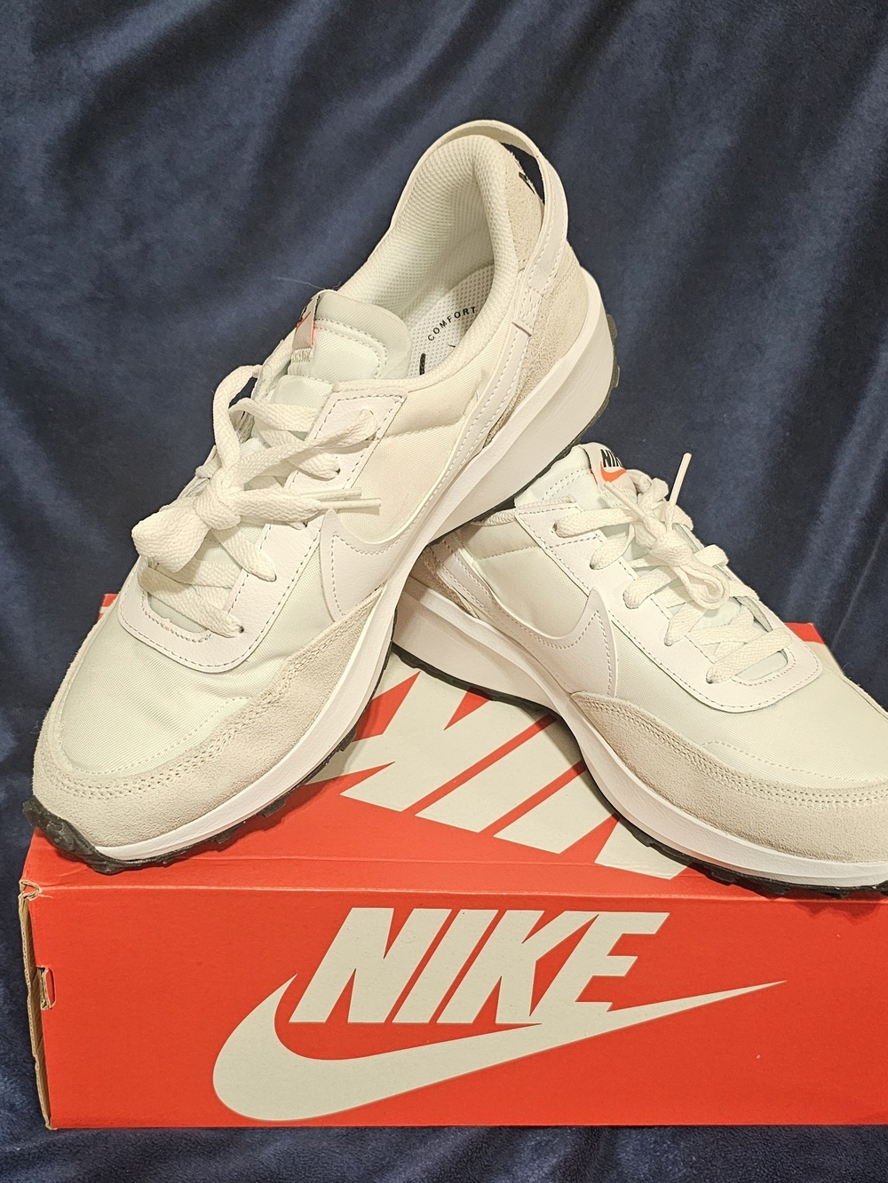 Nike White Retro Running Sneakers